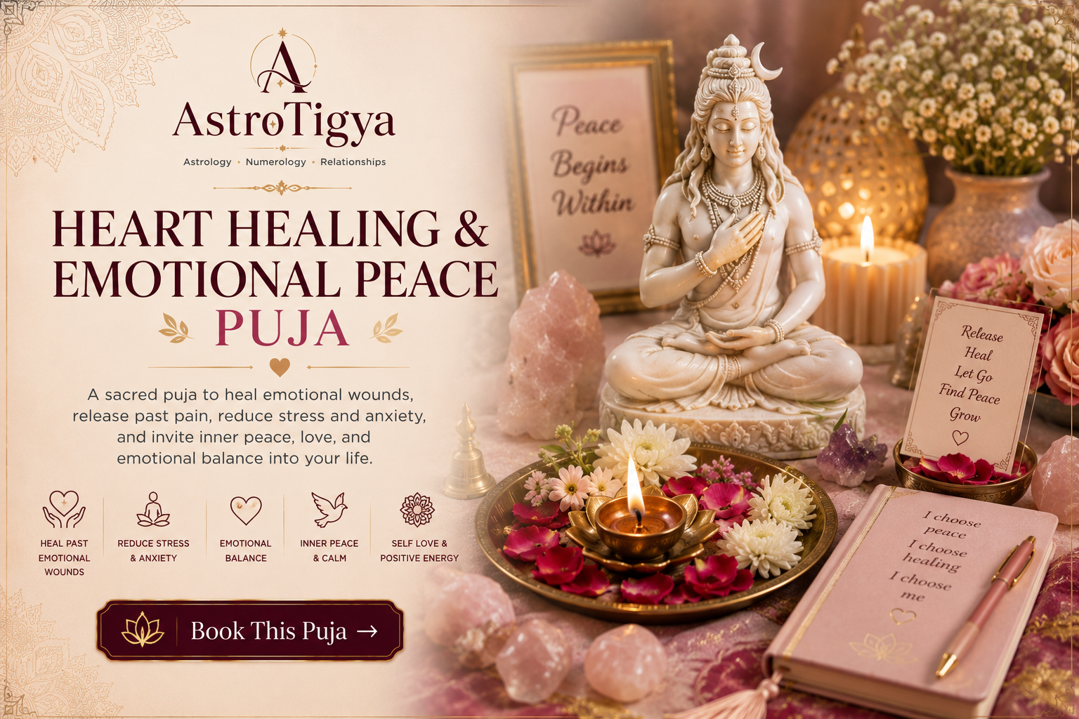 Heart Healing & Emotional Peace Puja
